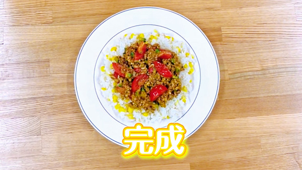 ゴーヤとトマトのドライカレー